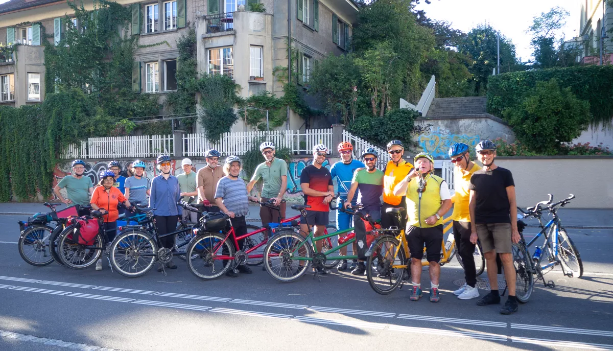 Blindes Vertrauen auf dem Tandem